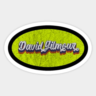 Vintage David Gilmour Sticker